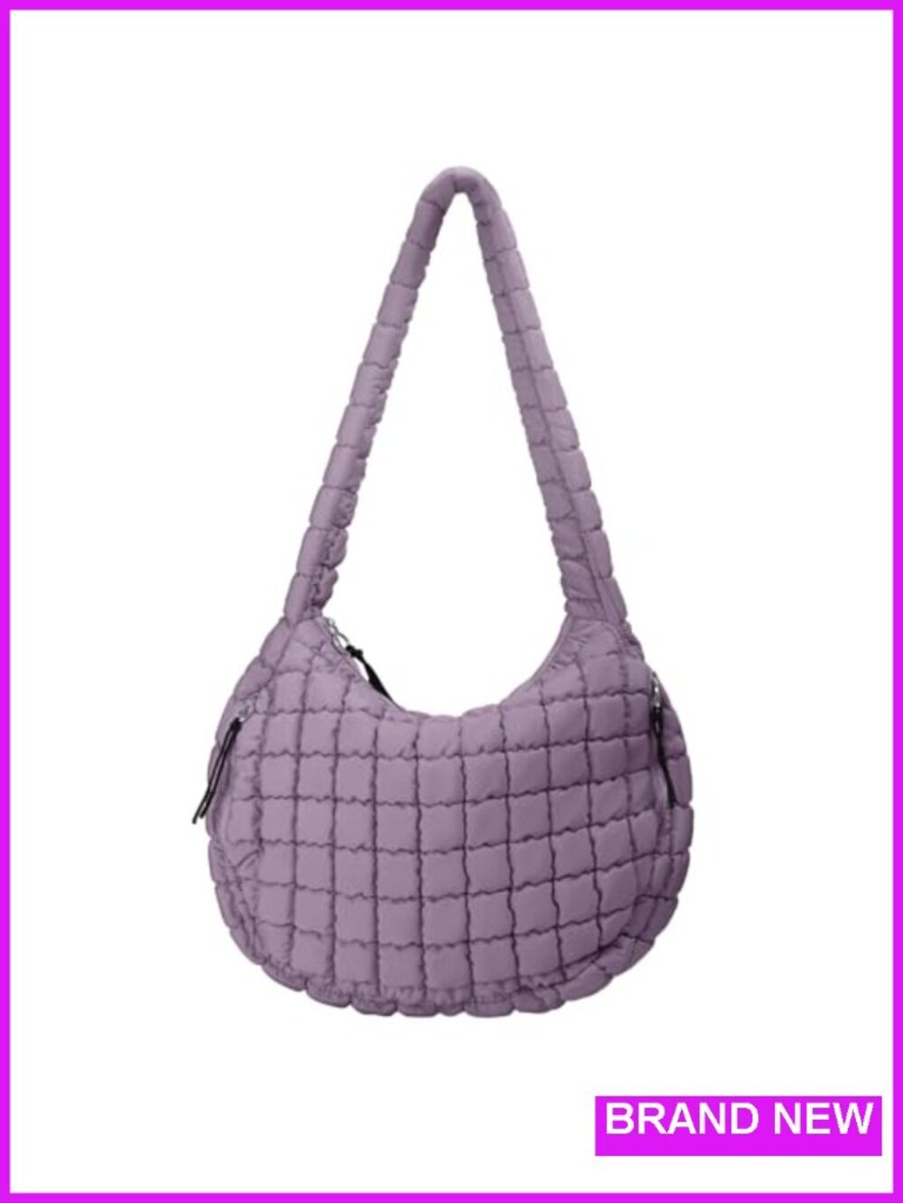 Quilted Puffer Tote Bag Large Crossbody Hobo Purse Nylon